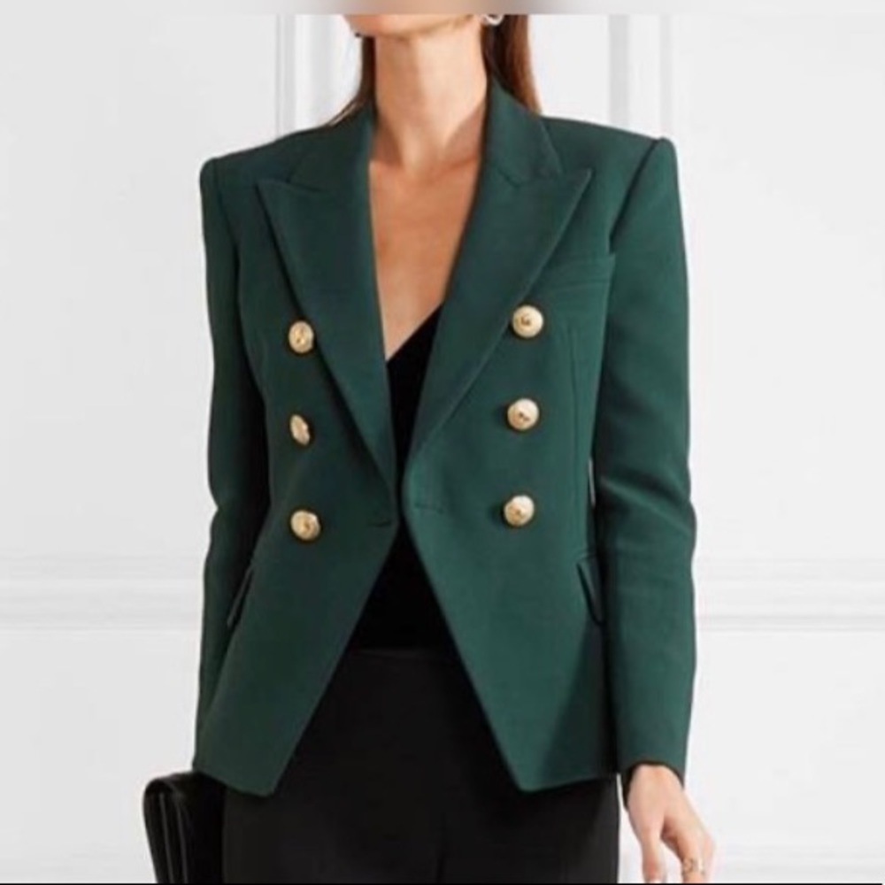 NWT Double Breasted Novelty Button Blazer